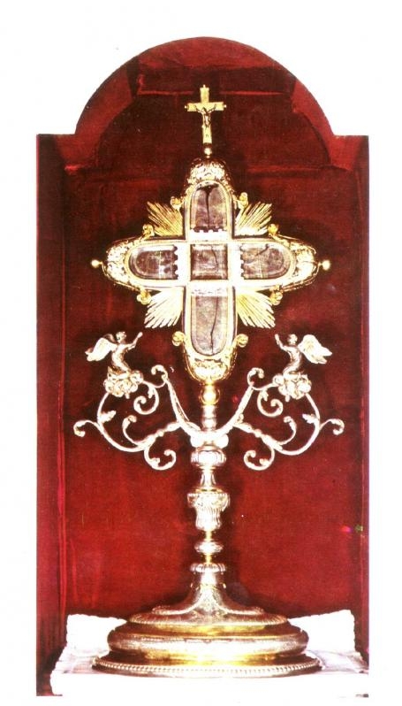 Relikwiarz z relikwiami Drzewa Krzyża Świętego, do 1991 r. w Lublinie