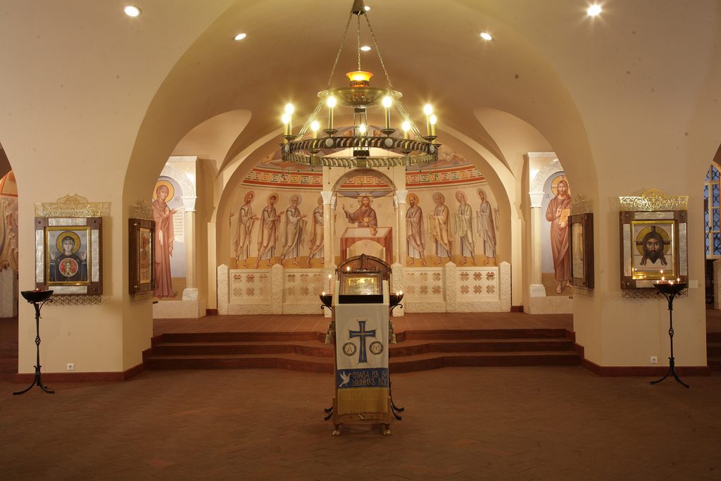 Komunia Apostołów, dolna cerkiew katedry Fiodorowskiej, Sankt 