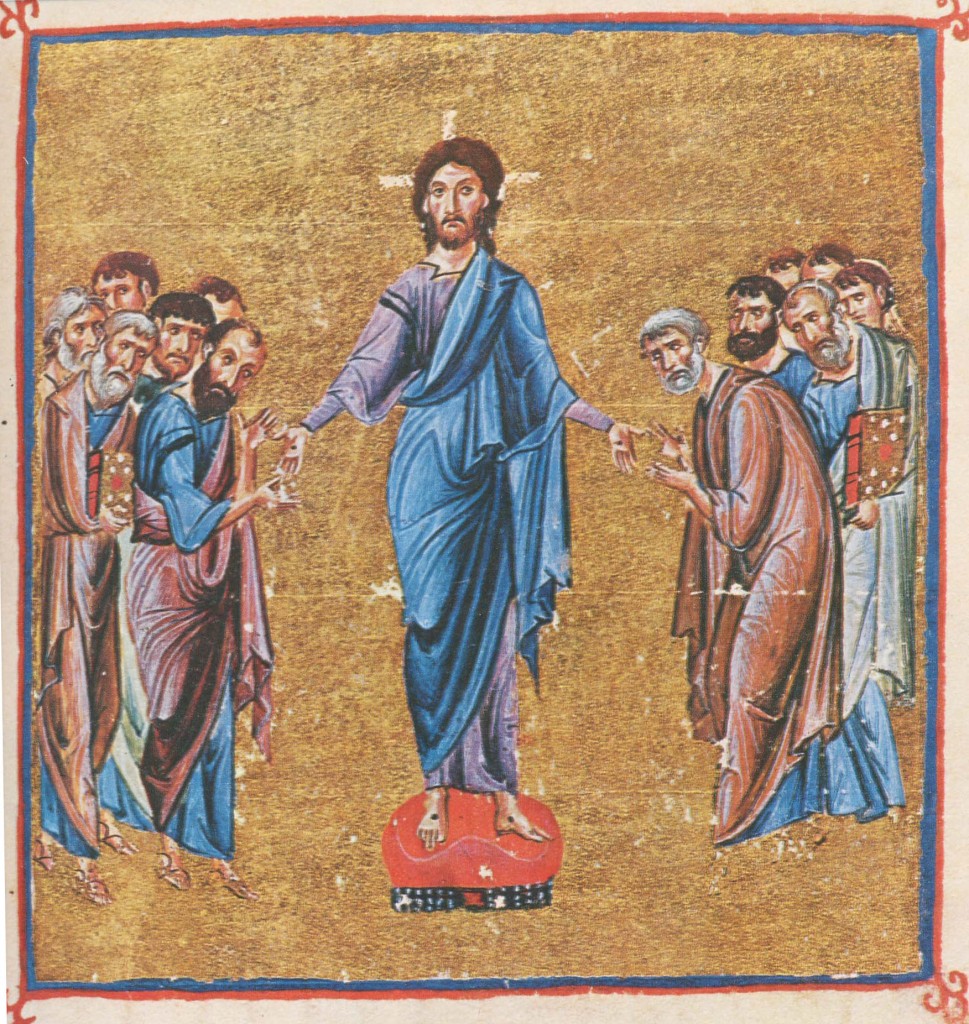 Jezus ukazuje się swoim uczniom, iluminacja